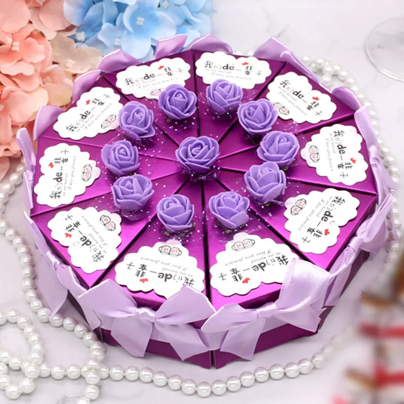 10 шт./партия, 18 видов конструкций, украшения, свадебные коробки для хранения конфет, коробка для шоколада, коробка для торта, принадлежности для дня рождения, свадебные украшения - Цвет: Zisemeigui