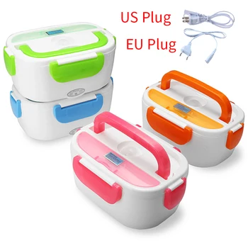 

Double-Layer Heating Lunch Box 220V/110V Portable Bento Box Heating Food Insulation Container For School Office Home Dinnerware