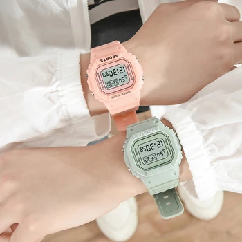 

Students Sports Watch Digital LED Multifunction Men Women Kids Watch Silicone Watch JL