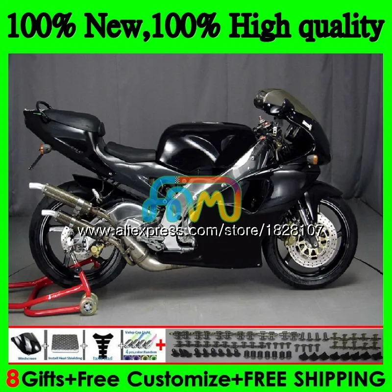 No. 1 Средства ухода за кожей для Aprilia RS-250 RSV250 R RS250 95 96 97 81BS. 11 RSV250RR RS250R RS 250 РСВ 250 R RR 1995 черный глянец 1996 1997 обтекатель - Цвет: No. 1