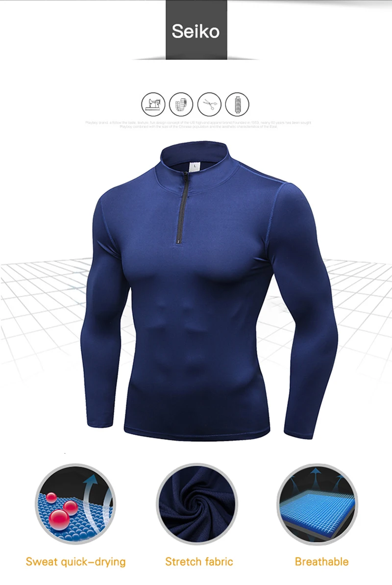 YD новые рубашки с длинными рукавами для фитнеса спортивная рубашка для мужчин быстросохнущая футболка для бега Спортивная одежда для мужчин s Топ спортивные майки Рашгард