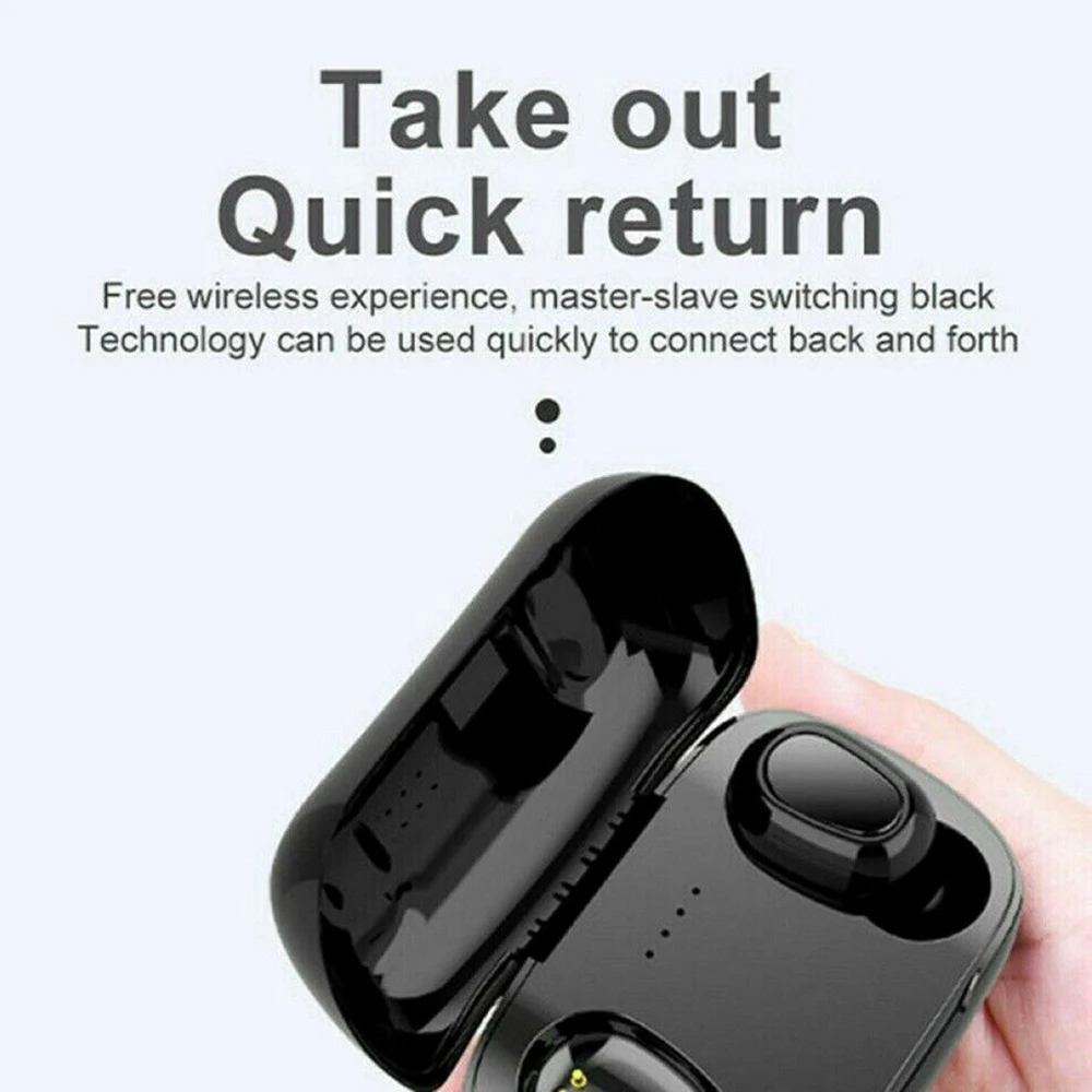 CUGUU Bluetooth 5 0 Headset TWS Wireless Earphones Mini In Ear 3D Stereo Headphones Waterproof Hifi Earbuds With Charging Case