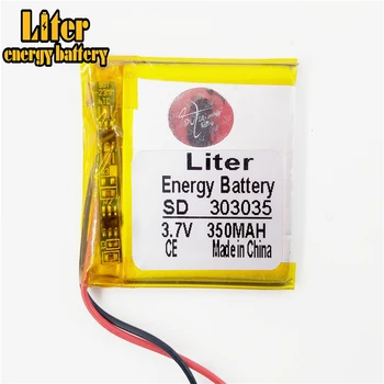 

3.7V,350mAH,303035 Polymer lithium ion / Li-ion battery for voice recorder pen,smartband,smart watch;bluetooth,mp3