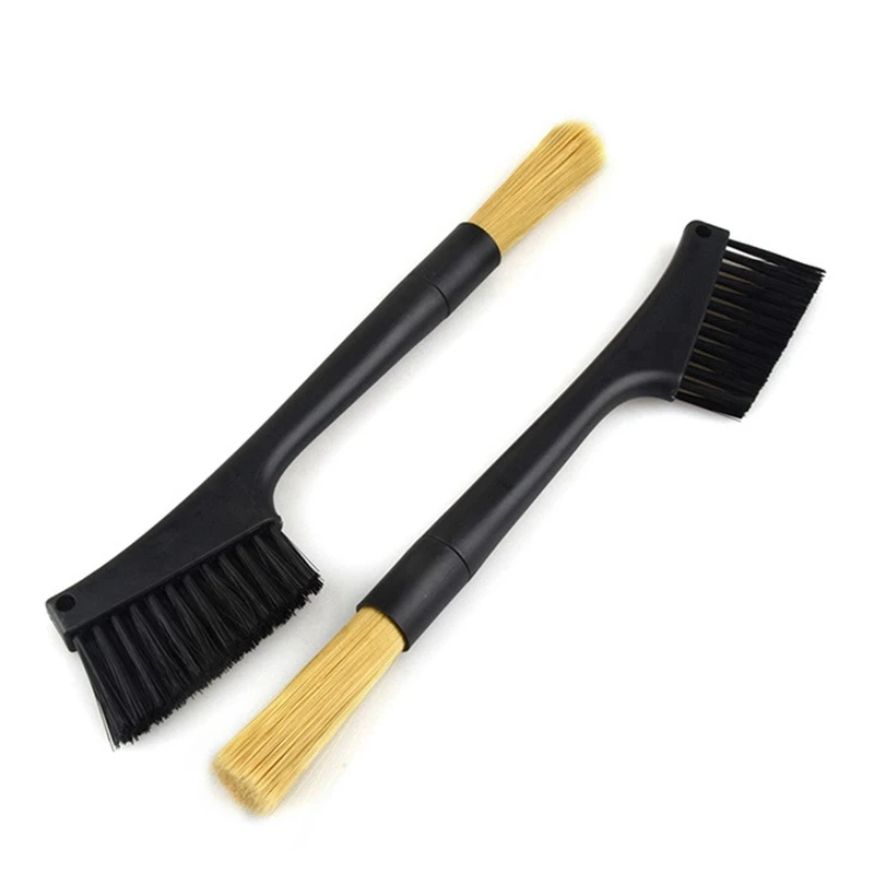 

3 Pc Removable Double Head Coffee Brush Coffee Grinder Machine Cleaning Brush Dusting Espresso Coffee Powder Brush for Barista