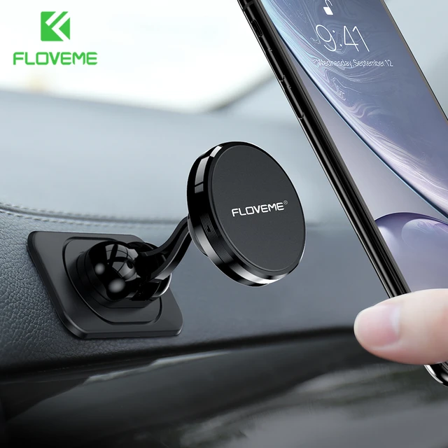 FLOVEME Magnetic Car Phone Holder For Samsung Note 10 Plus iPhone 11 Universal Phone Holder For Phone In Car Magnet Mount Stand 1