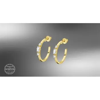 

Hoop earrings LOTUS LP2007-4/3 gold plated & SWAROVSKI SILVER
