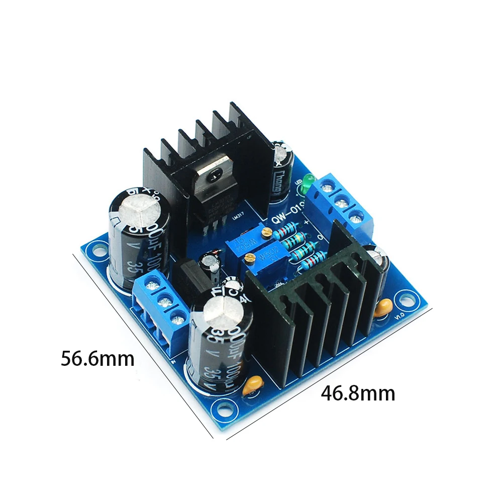 Электрическая цепь LM317 LM337 силовая плата аксессуары DIY положительные отрицательные регулируемые профессиональная компьютерная составляющая