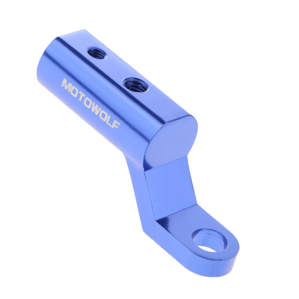 1Pc Motorcycle Rearview Mirror Riser Expansion Bracket Adapter Holder Mount