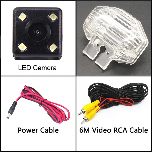 Для TOYOTA ist/Urban Cruiser Auris Blade 2007~ камера заднего вида с ночным видением камера заднего вида Автомобильная камера заднего вида HD CCD - Название цвета: 4 LED