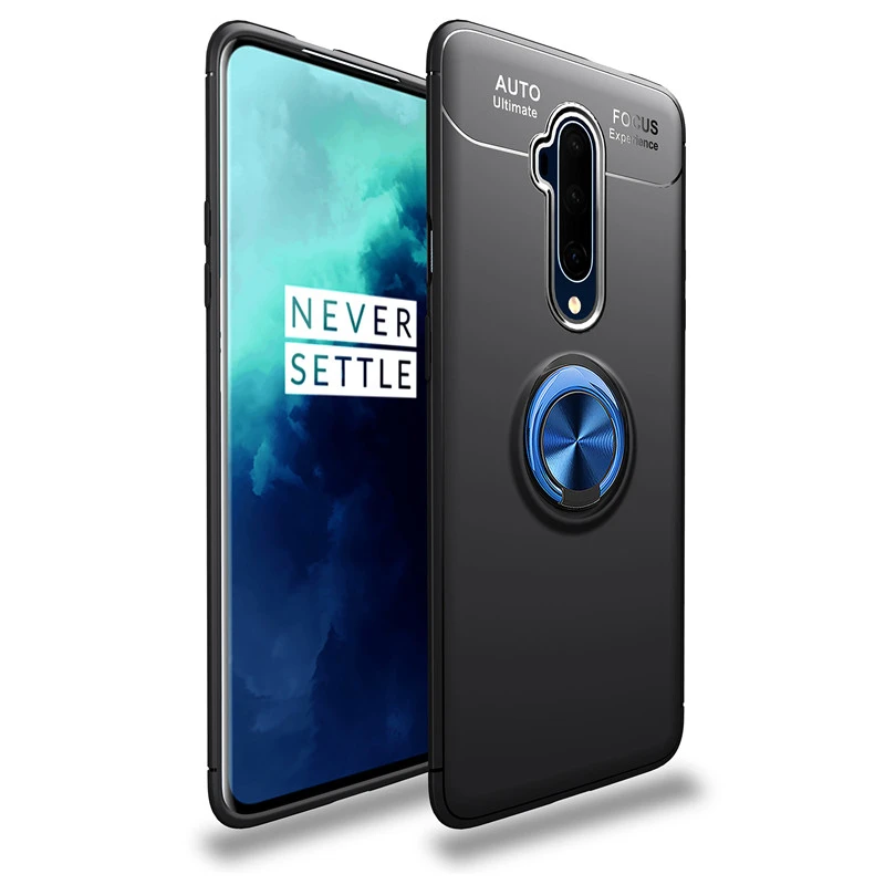 Lenuo для OnePlus 7T Pro Чехол 1+ 7T Pro/One Plus 7T Pro чехол задняя крышка противоударный Бампер металлический держатель кольцо чехол для телефона s