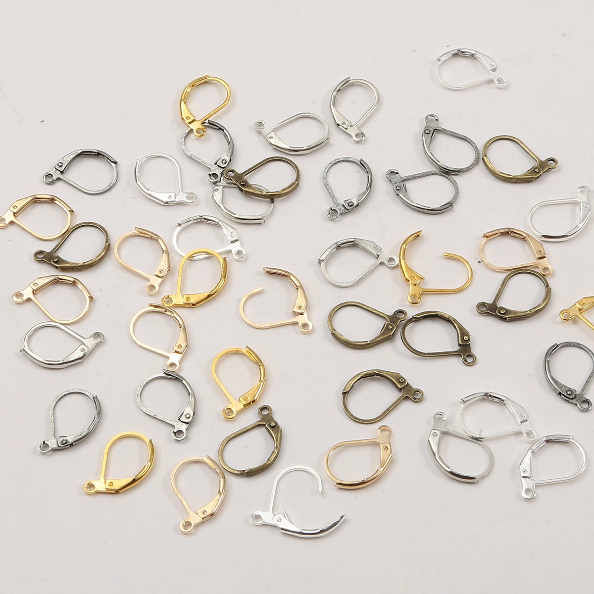 10 stücke 10x16mm Kupfer Messing Französisch Ohrring Haken Ohr Draht Ohrringe Haken Blank Basis Zubehör für DIY schmuck Machen Einstellungen – Detail 5