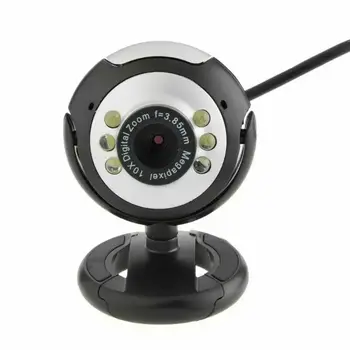 

USB 2.0/3.0 HD Webcam Camera Web Camera 18 Mega Pixel With 6 White LED Microphone 360 Adjustable For PC Laptop Desktop Computer