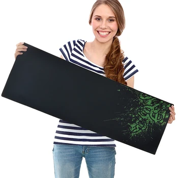 

Extra Large Mouse Pad Old World Map Gaming Mousepad Anti-slip Natural Rubber Gaming Mouse Mat with Locking Edge