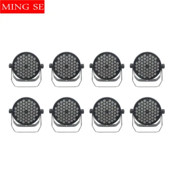 

8pcs/lots Aluminum LED Par Light 54x3W RGB 3 in 1 LED Par Light Spotlight Disco Projector Stage Staining Light