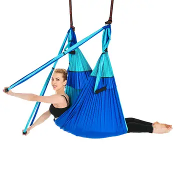 

Flying Swing Sports Hang Buckle Stretch Bandage Yoga Hammock Anti Gravity Practical Durable Trapeze Sling