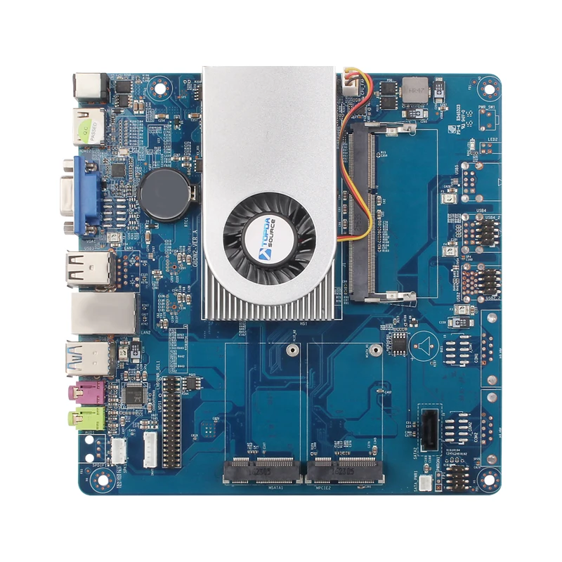 Intel Core i5-4200U мини-ПК материнская плата DDR3L SATA mSATA 6* USB HDMI VGA Mini PCI-E WiFi Bluetooth Gigabit LAN MIC SPK DC12V 5A