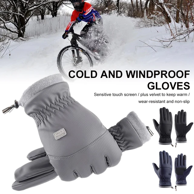 Перчатки для зимних видов спорта, непромокаемые, тёплые, ветрозащитные 1