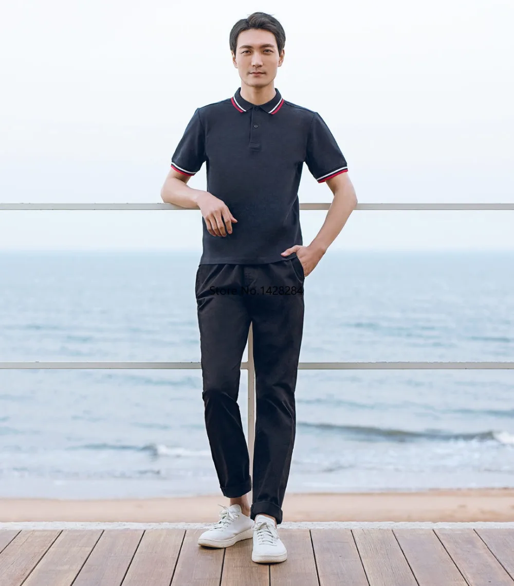 Xiaomi 90 забавная Мужская модная трендовая Классическая рубашка поло с отворотом и коротким рукавом классная шелковистая летняя одежда хлопковая рубашка для отдыха на открытом воздухе