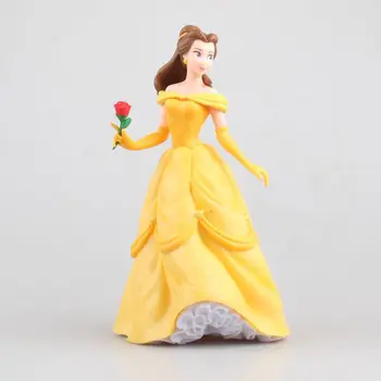

Disney Beauty And The Beast Princess Belle Princess Take The Flower 21cm PVC Action Figure Model Collection Toy X4657