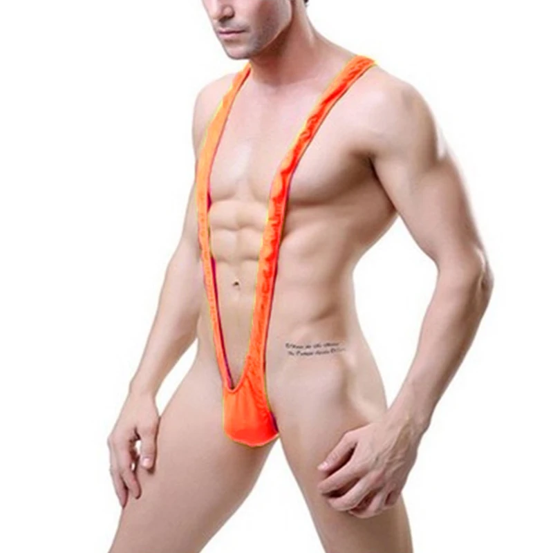 Clever-Menmode Mens Mankini Intimo Sexy Cinturino Elastico Aperto Indietro Sospensorio Body Costume Uomo Perizoma Body Hombre Body