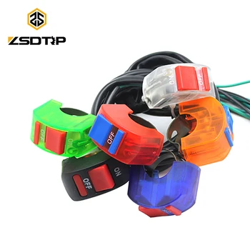 

ZSDTRP Universal Motorcycle Switches Motorcycle Handlebar Flameout Switch ON OFF Button for Moto ATV Bike DC12V/10A