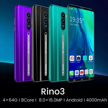 

3G Smartphone 5.0 Inch Full Screen Android Hd Screen Smartphone Fingerprint Unlock Machine 4+64G Flash Memory