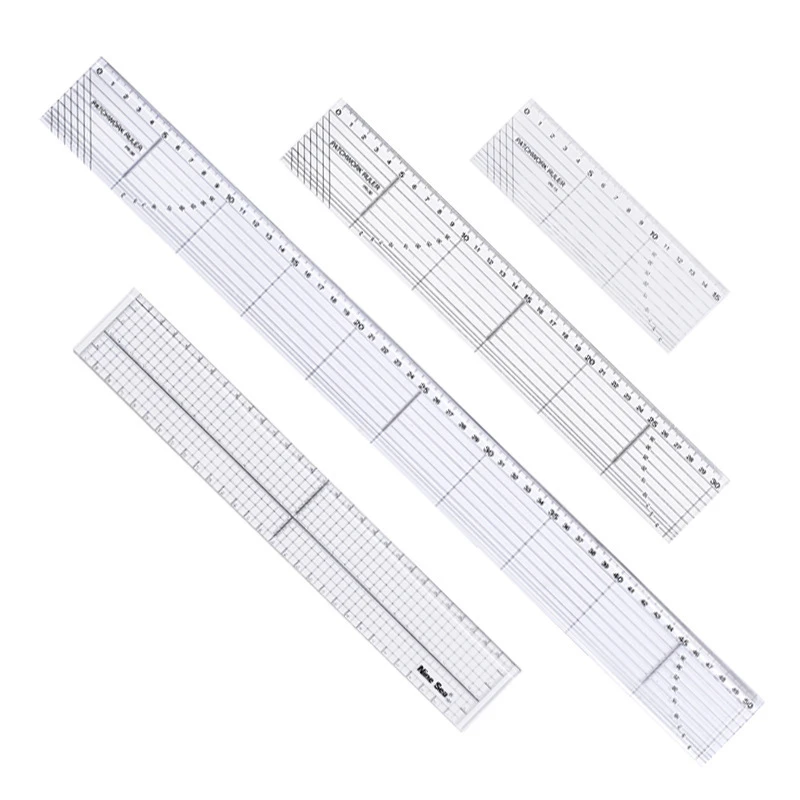 15 30 50cm Patchwork Feet Tailor Quilting Tools Acrylic Material Patchwork Measuring Ruler Seam Sewing Scale Rulers Sewing Tools Accessory Aliexpress