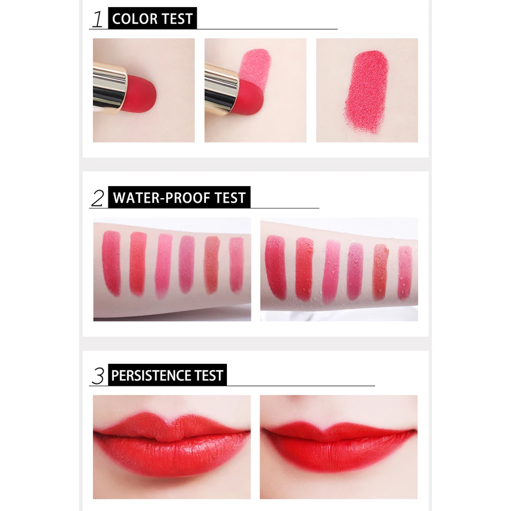 ZEESEA 12 Colors Professional Matt Velvet Lipstick Waterproof Long Lasting Lip Stick Easy To Wear Pigmented Cosmetics Makeup ZEESEA 12 Colors Professional Matt Velvet Lipstick Waterproof Long Lasting Lip Stick Easy To Wear Pigmented Cosmetics Makeup