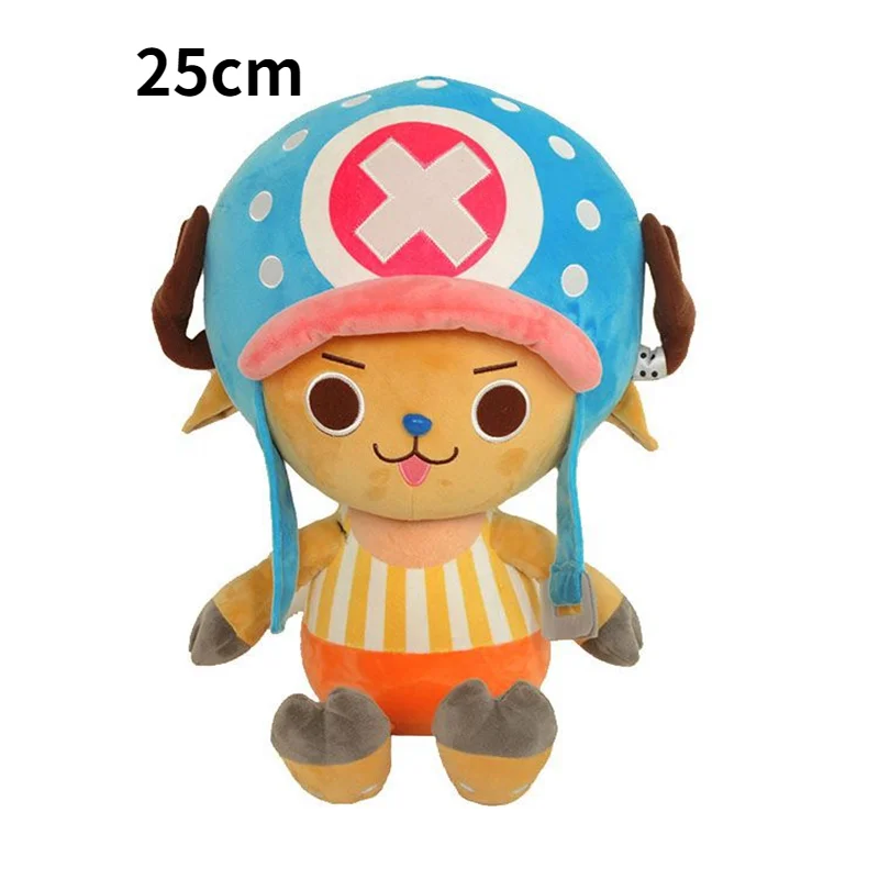 25cm Tony Chopper Plush Toy Straw Hat 