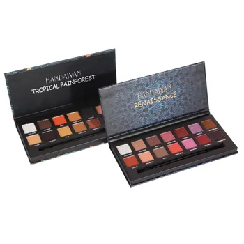 

14 Colors Eye shadow Makeup Palette Shimmer Matte LongLasting Pigment Luxury Cosmetic Tool With Brush Tropical Rainforest