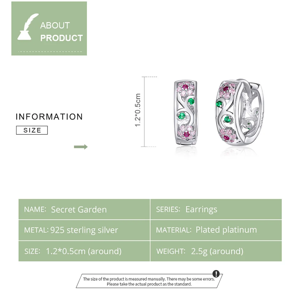 Spring Flower Hoop Earrings for Women - Image 5