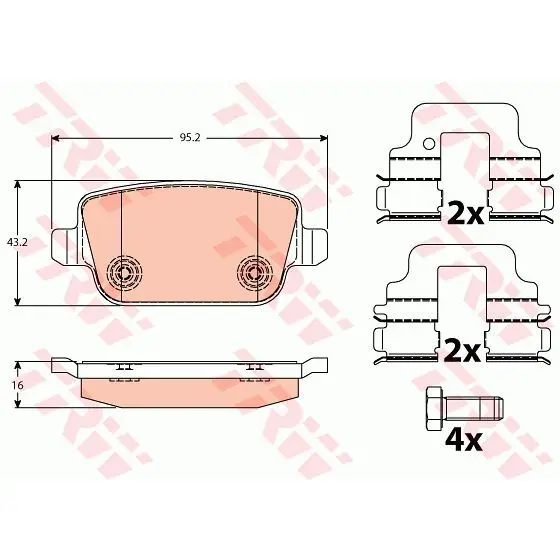 Колодки тормозные FORD GALAXY/MONDEO/S-MAX/VOLVO S80/XC70/FREELA