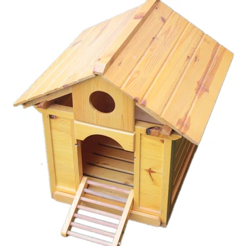 

Zhejiang, Shanghai And Anhui Solid Wood Fir Doghouse Dog House Kennel Cat Litter Indoor Outdoors Use Pets Nest