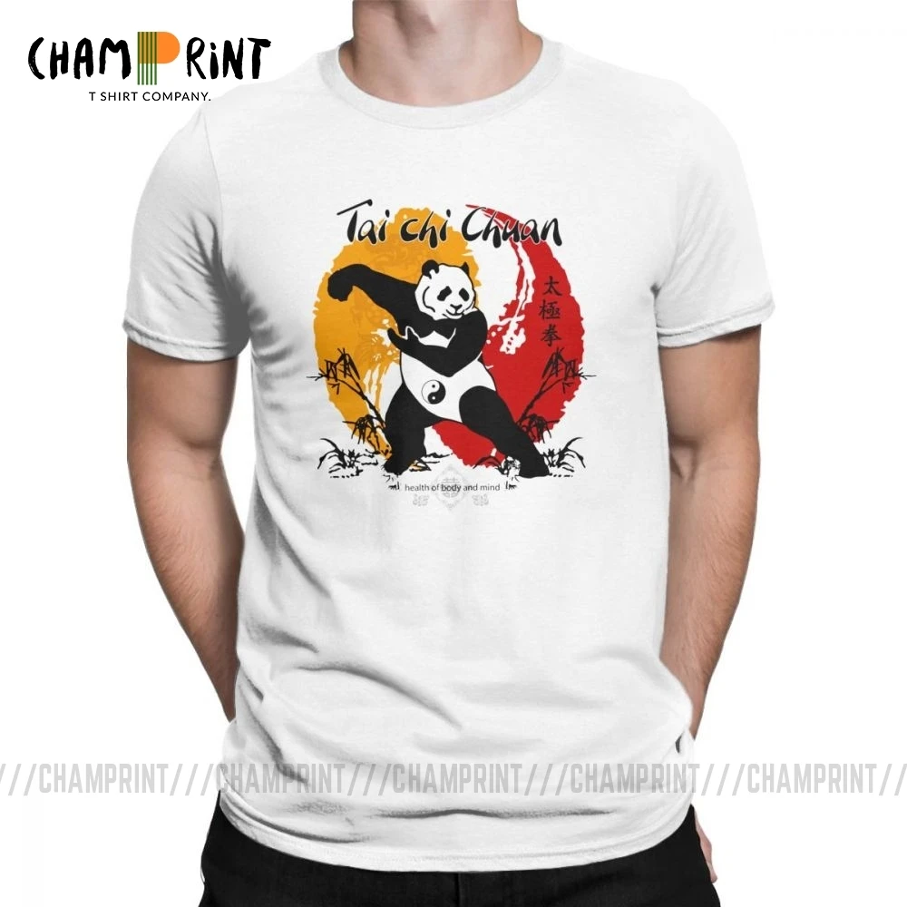 Tai Chi Chuan тренировочные мужские футболки крутая футболка с коротким рукавом