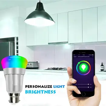 

E27 E26 E14 B22 LED Light Bulb WiFi APP Remote Control Smart Home Light Bulb 85-265V voice control Lamp Used for Alexa and Googl