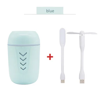 

High Quality Air Humidifier 200ML Large Capacity Household Mute Ultrasonic Air Humidifier with LED Night Lamp and Fan 40D