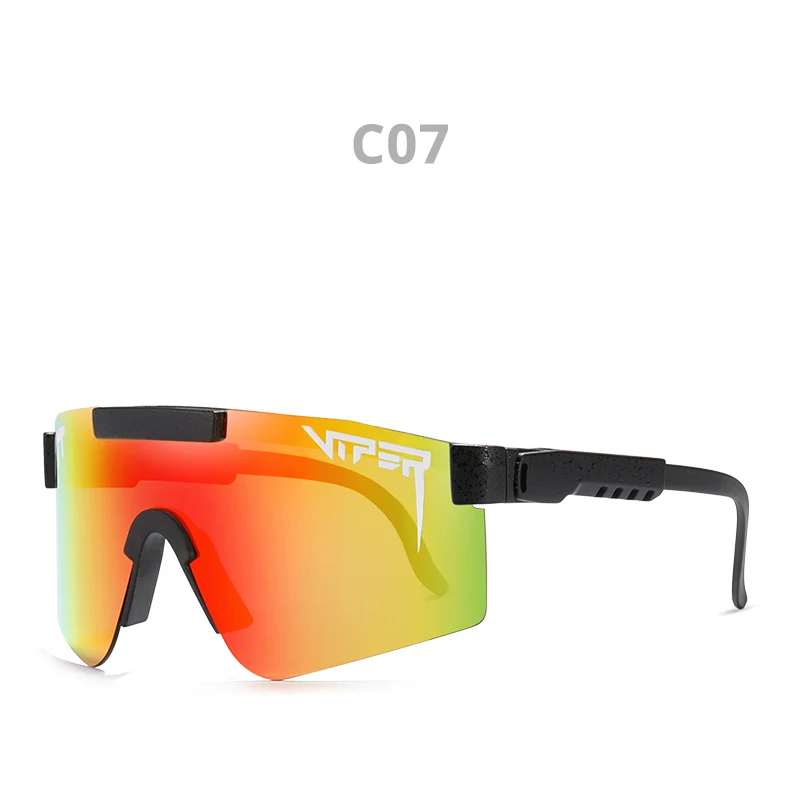 Оригинальные спортивные очки Pit Viper google TR90, поляризационные солнцезащитные очки для мужчин/женщин, ветрозащитные очки, УФ зеркальные линзы - Цвет линз: C7