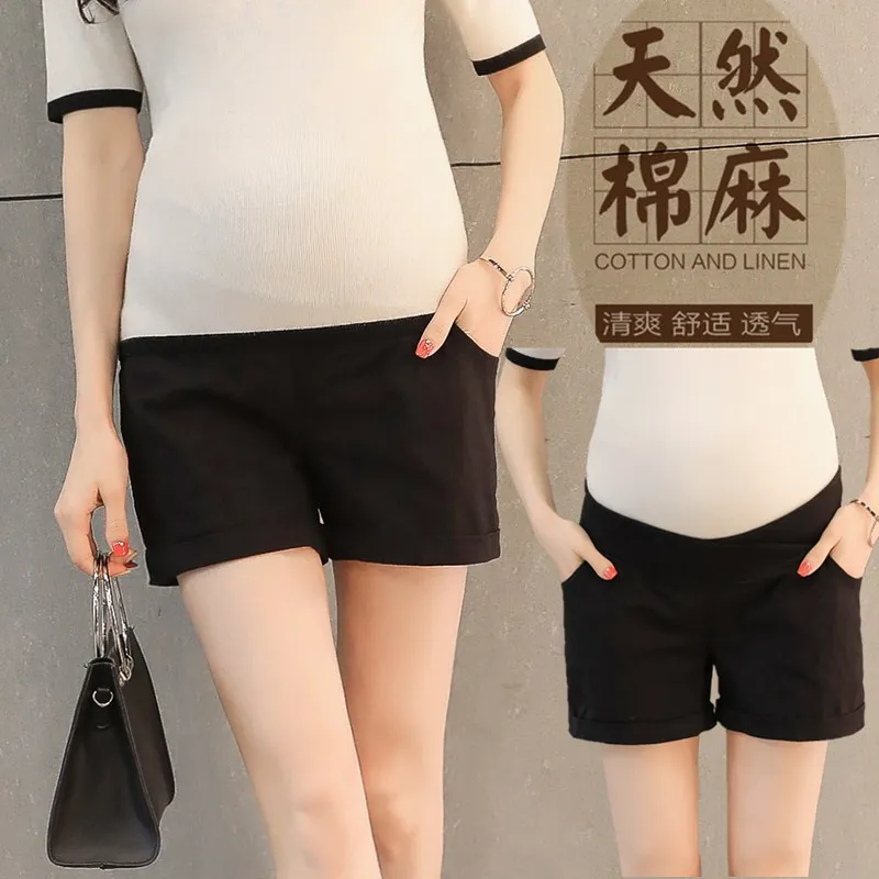 

Maternity Clothes 2018 Summer New Style Low-Rise Abdominal Support Casual Shorts for Pregnant Women Summer Large Size Abdominal