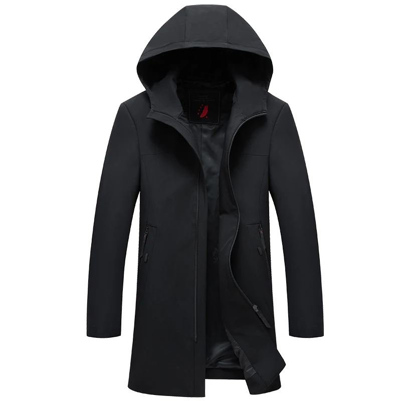 

Jackets Men Slim Fit Long Coat Mens Casual Outwear Jackets and Coat Men Hooded Windbreaker Jacket Autumn Winter Mens Fashion