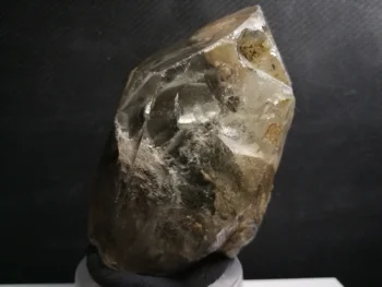 

269.5gNatural gray ghost crystal single crystal, crystal cluster quartz mineral specimen.