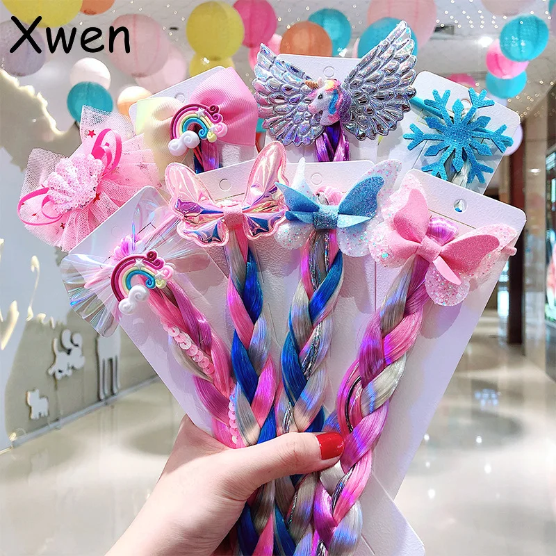 [Xwen] 2020 новый детский цветной головной убор с единорогом из мультфильма для