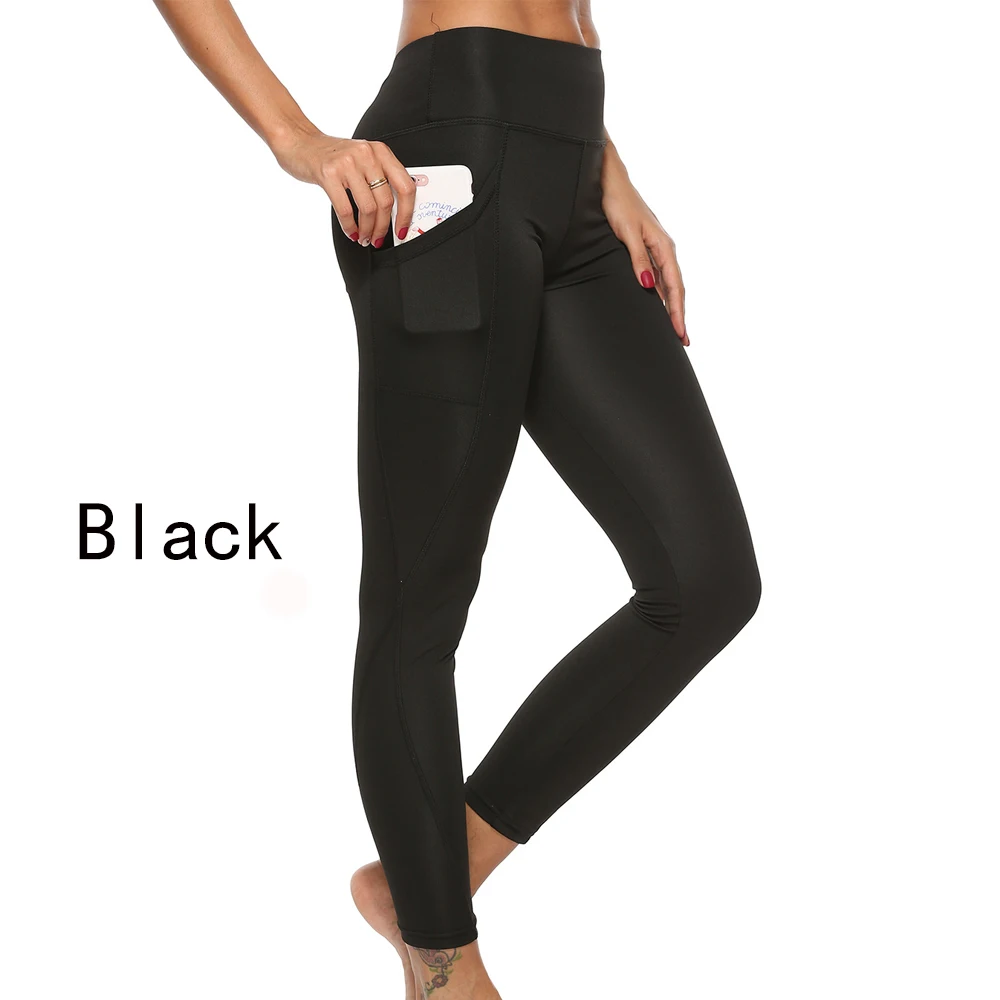 Wholesale Women's 20 / 28 High Waist Yoga Leggings Workout Capri Fitness  Pants with pocket Gym Sports Leggings Plus size - AliExpress