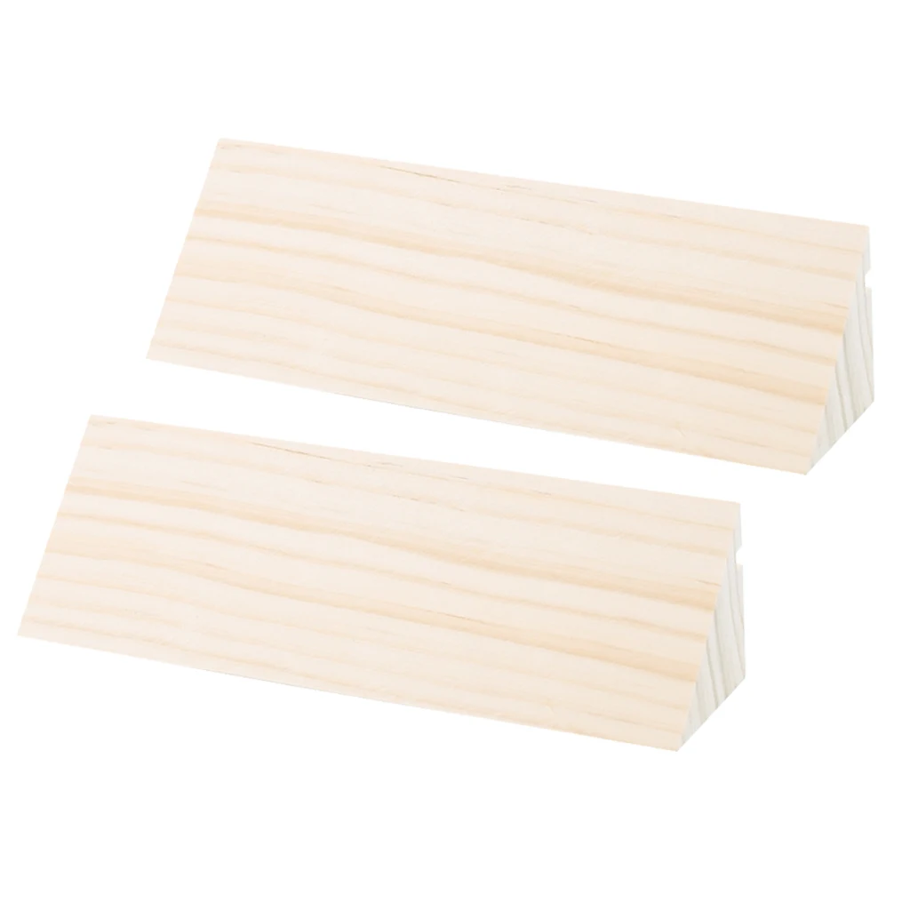 

2pcs Unfinished Unpainted Wood Earring Stand Showcase Jewelry Display Holder Organizer for Retail Window Jewelry Stand Props