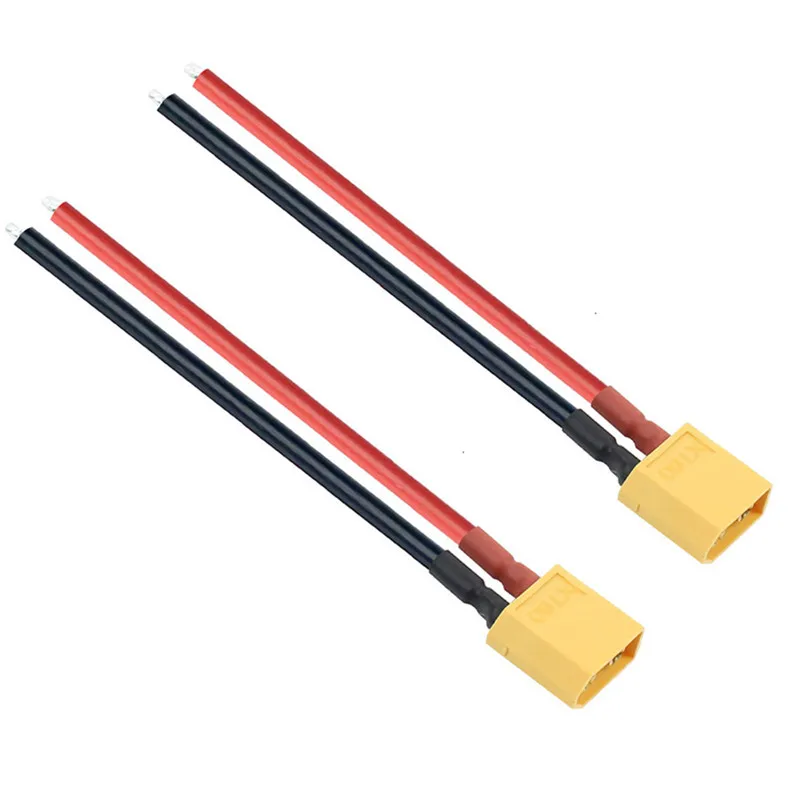 Разъем XT60 гнездо/штекер с корпусом 10 см силиконовый провод 14AWG|xt60 connector|silicone