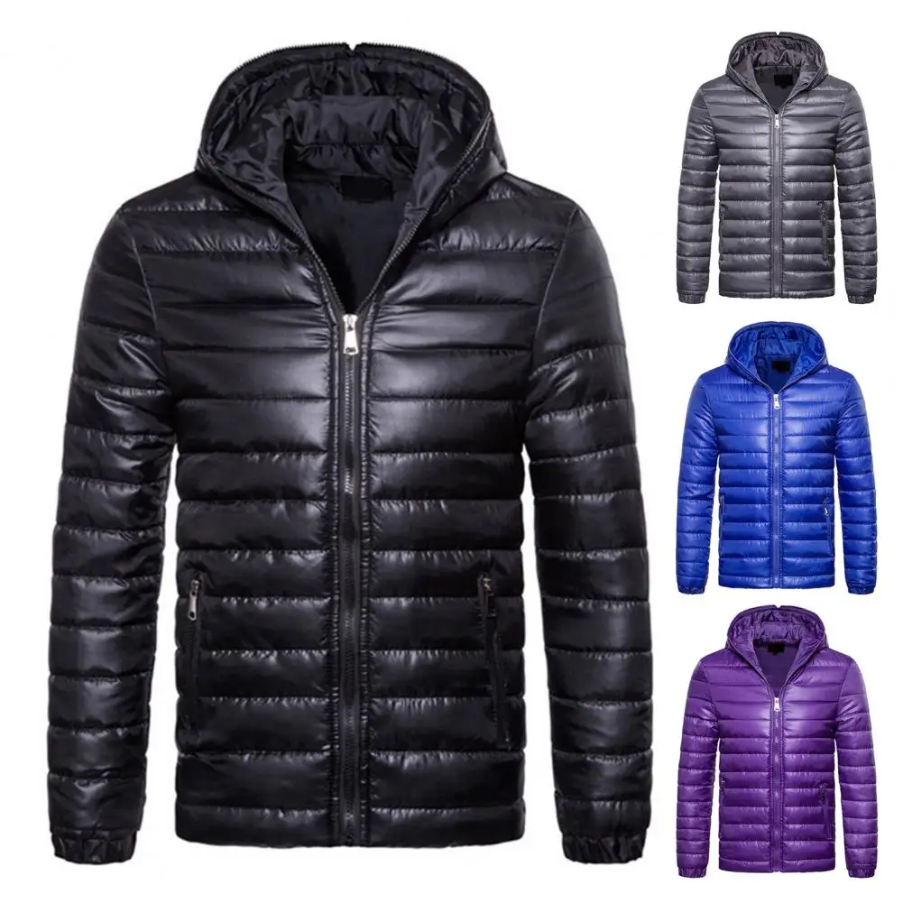 Men Jacket Zipper Men Down Coat Zip Up Thermal Great Wear Resistant Hoodie Jacket куртка зимняя мужская пуховик мужской