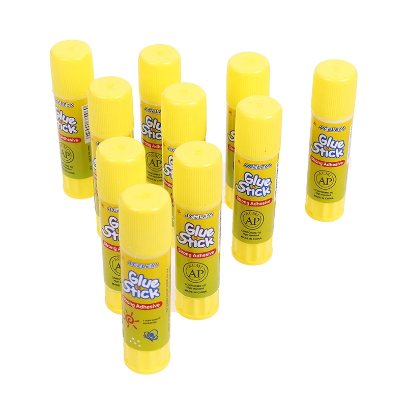 10PCs yellow Solid Glue High viscosity Solid Glue Stick for Adhesive Home  Art Paper Card Photo Glue Stick Stationery - AliExpress