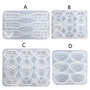 

DIY Cute Gummy Molds Silicone Bear Orange Candy Chocolate Coke Drink Bottle Expory Resin Casting Pendant Mold Art Craft