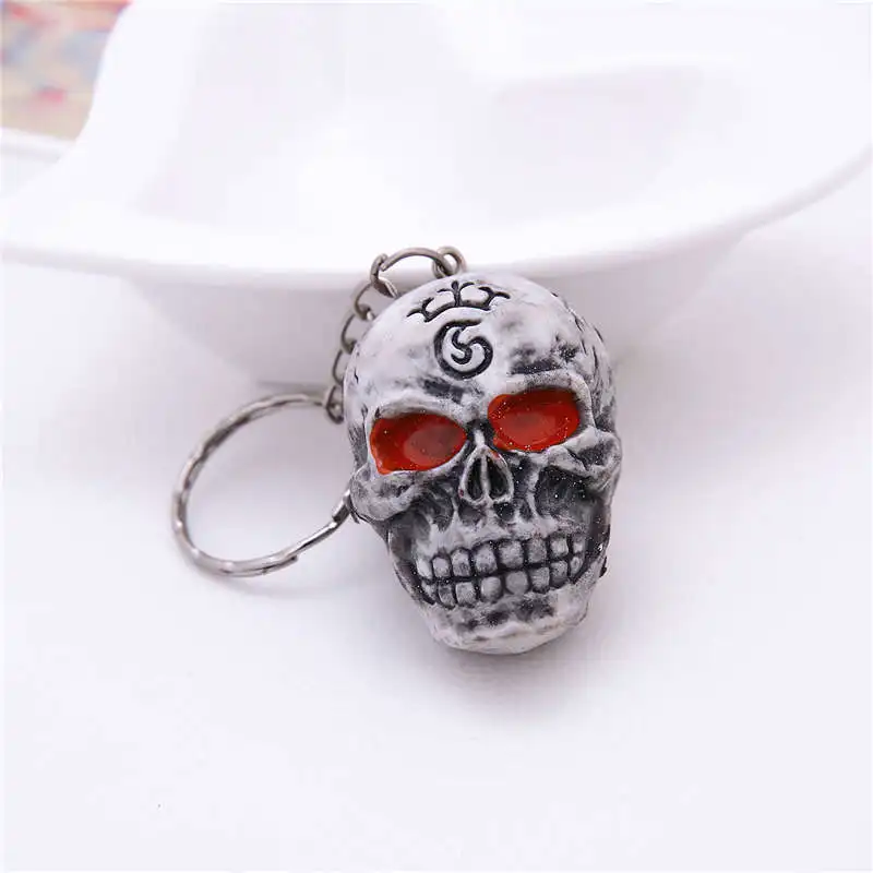LXJERY Kuso Skating Skull брелок со скелетом панк курительная цепочка для ключей с черепом для женщин сумка Подвеска в виде ключа кольцо подарки ювелирные изделия