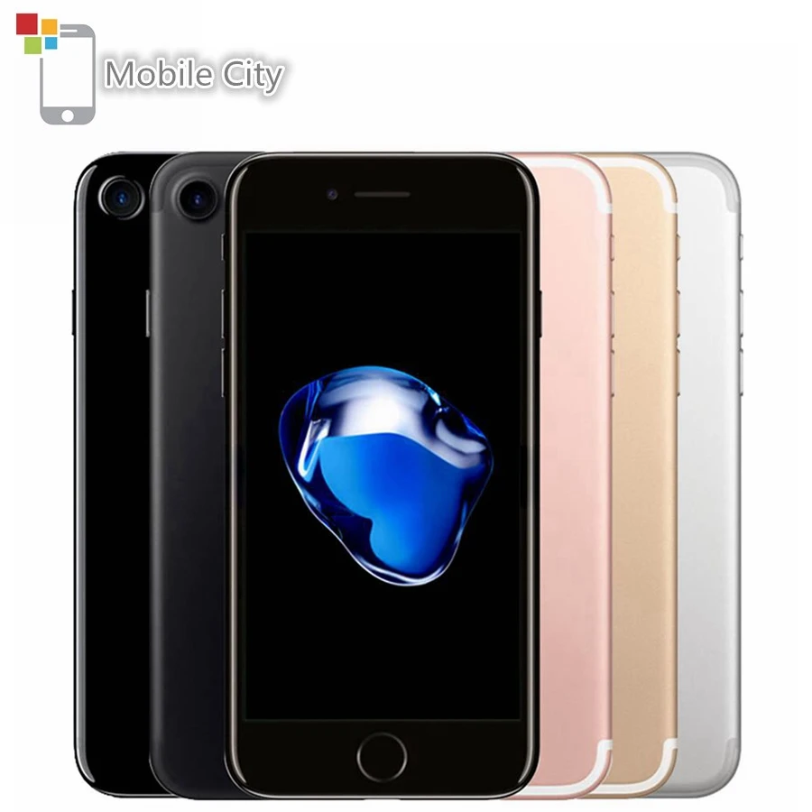 Разблокированный Apple iPhone 7 4G Celulares сотовый телефон 32/128 ГБ/256 IOS Quad-Core, сканер отпечатка пальцев, мобильный Celular Smartphone1960mA Iphone7