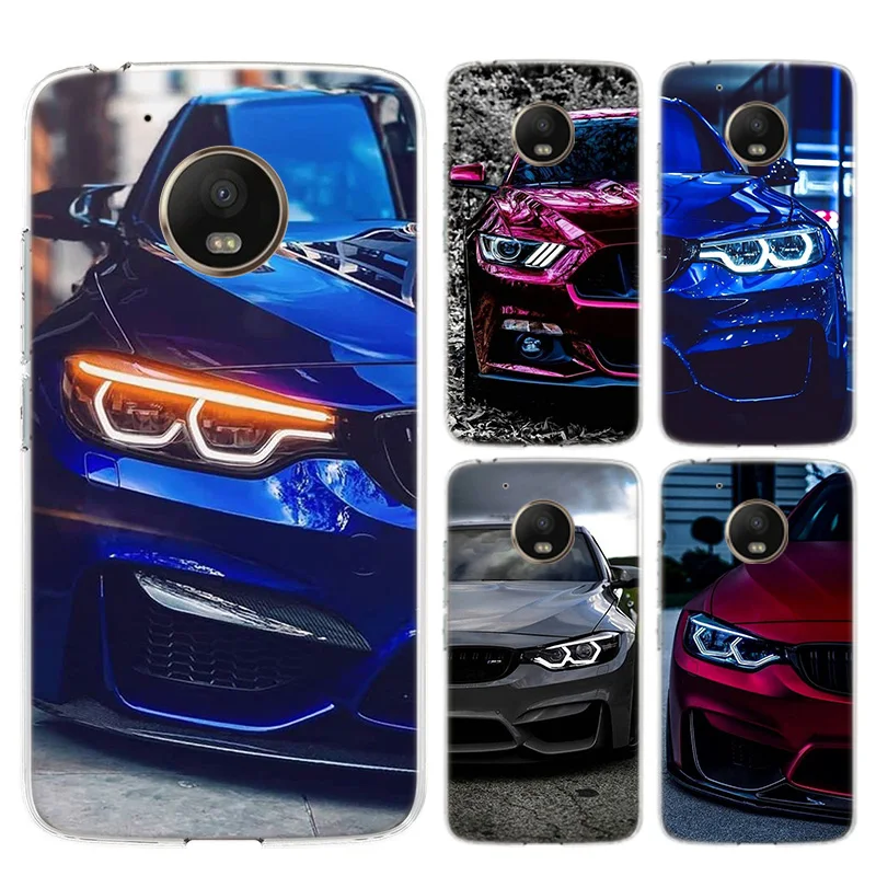 Сине красный чехол для Bmw роскошный силиконовый задней панели телефона Motorola MOTO G8